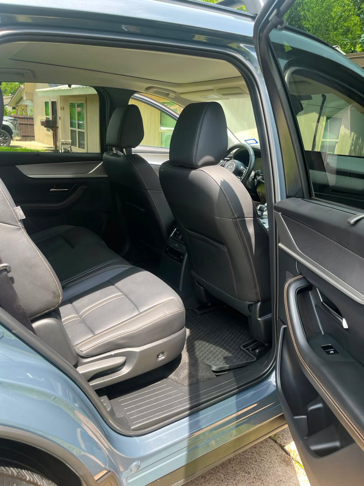 Mazda SUV rear interior detail
